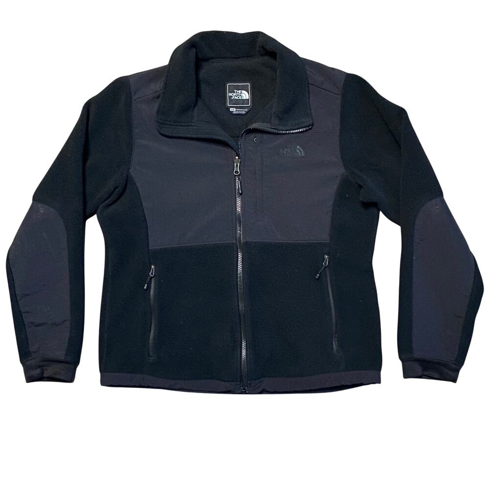 The North Face Denali Jacket Women Sz M Black Nylon Fleece